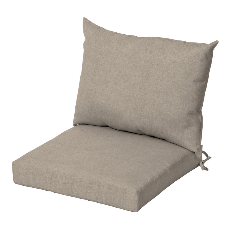 Coussin de siège / dossier d'extérieur 1 pièce ARDEN, Brun clair