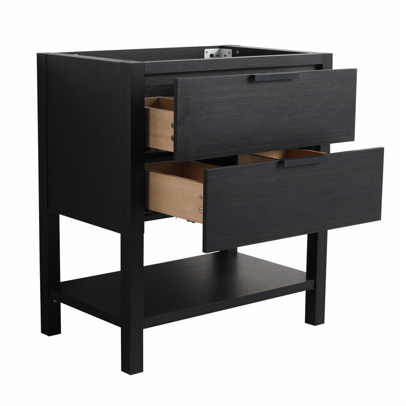 Meuble-lavabo simple 29,13 po avec comptoir en céramique