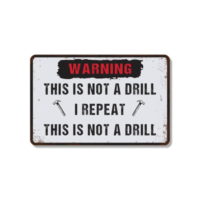 Workshop (2 Pack) 8 Inch x 12 Inch Plastic Sign