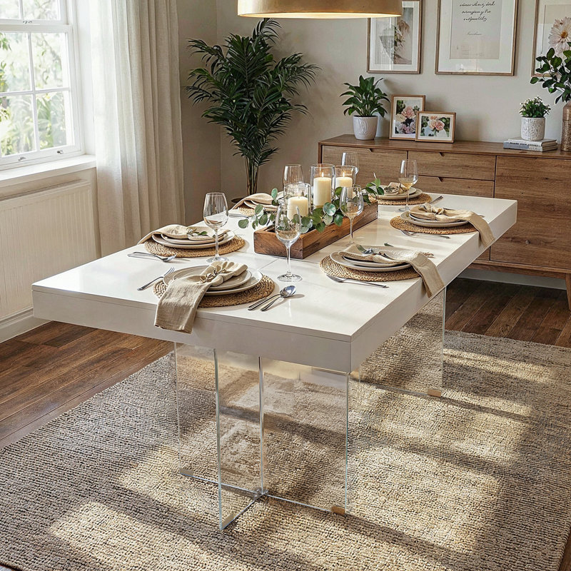 Kamario Glass Top Dining Table