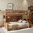 Twin XL Over Queen Bunk Bed With Integrated Shelving-123985982
