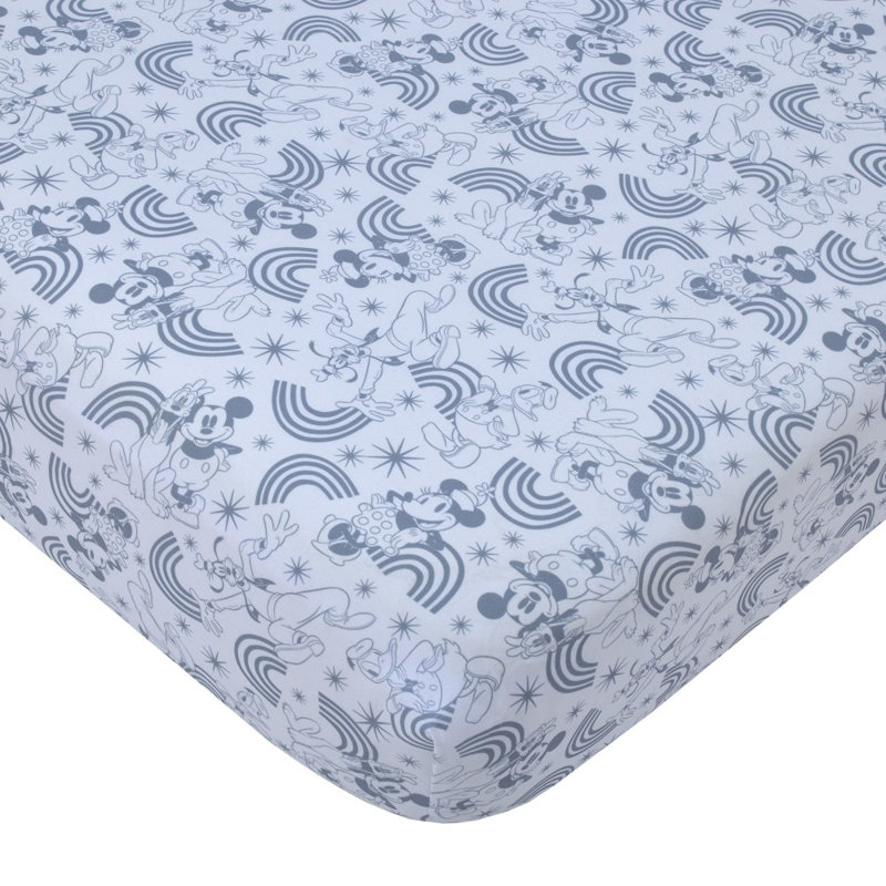 Mickey and Friends Fitted Crib Sheet