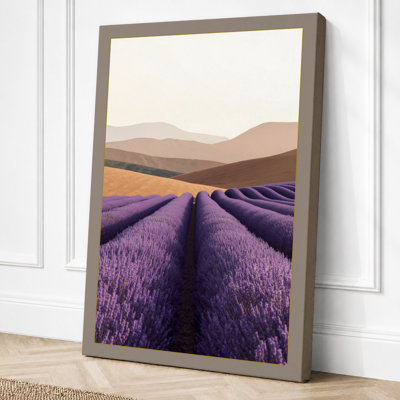 Lavender Fields at Horizon Botanical 1 Piece Wrapped Canvas Wall Art