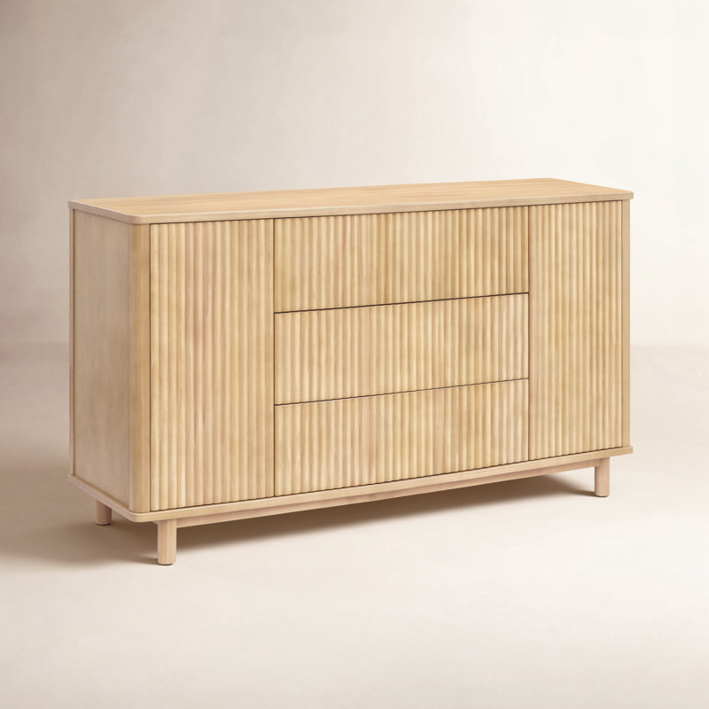 Pogo Tambour Assembled Dresser, Honey