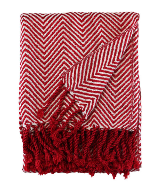 Jeté à chevrons Los Angeles, Rouge