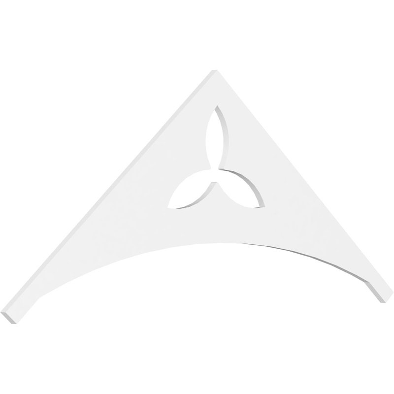 Naple Signature Urethane Gable Pediment, Primed Tan, 30"H x 72"W, 10/12