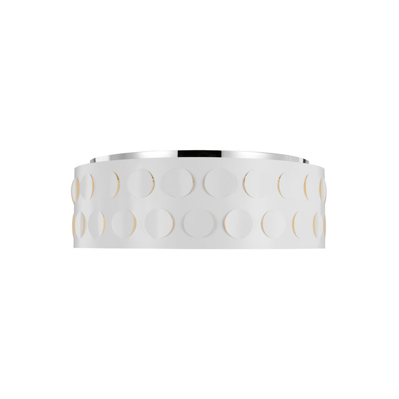 Plafonnier encastré 4 lumières 27,4 po Dottie, Nickel poli