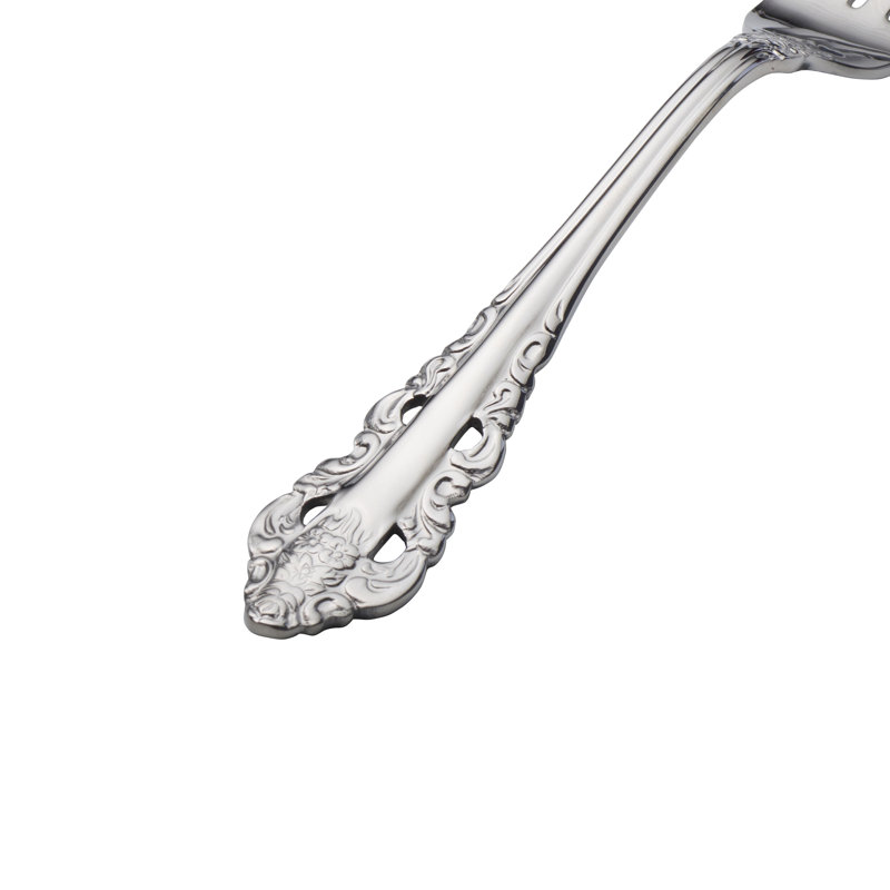 Wallace Antique Baroque 65-Piece 18/10 Stainless Steel Flatware Set, Service for 12
