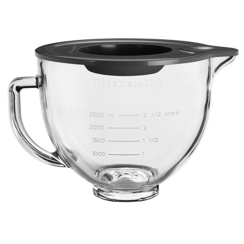 KitchenAid 4.8L Glass Mixing Bowl, Clear