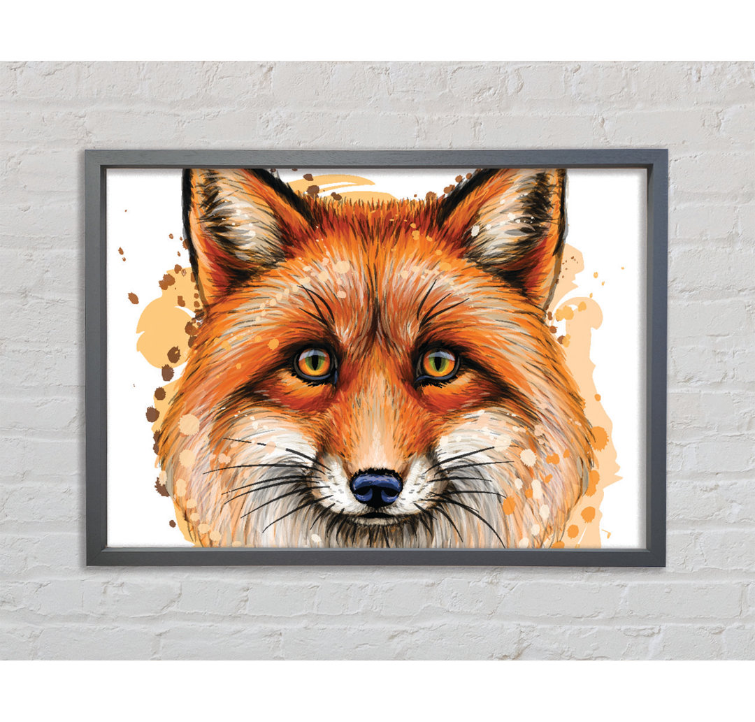 The Ginger Fox - Einzelner Bilderrahmen Kunstdrucke auf Leinwand