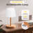 9.1'' Cordless Rechargeable Shower Table Lamp With Dimmable Touch Control