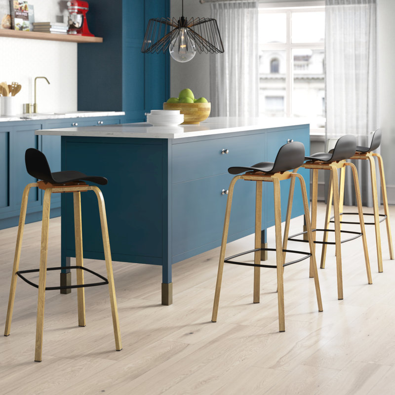 Tabouret de bar 30 po Bastiana, Noir