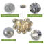 3 - Light Dimmable Glass Globe Chandelier