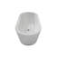 Baignoires autoportantes en acrylique 67 po, Baignoires de trempage profondes et spacieuses, Blanc