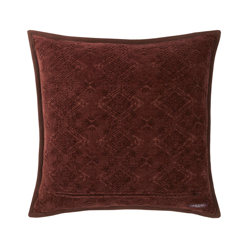 SYRACUSE Pillow Cover & Insert, Square 22", Red