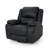 39 Inch Wide Faux Leather Manual Swivel Recliner For Comfort And Style, Perfect For Modern Living Spaces