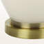 Janette ivoire / abat-jour crème & amp; Lampe de table en céramique crème, H 25,84 po x l 15,83 po x P 15,71 po