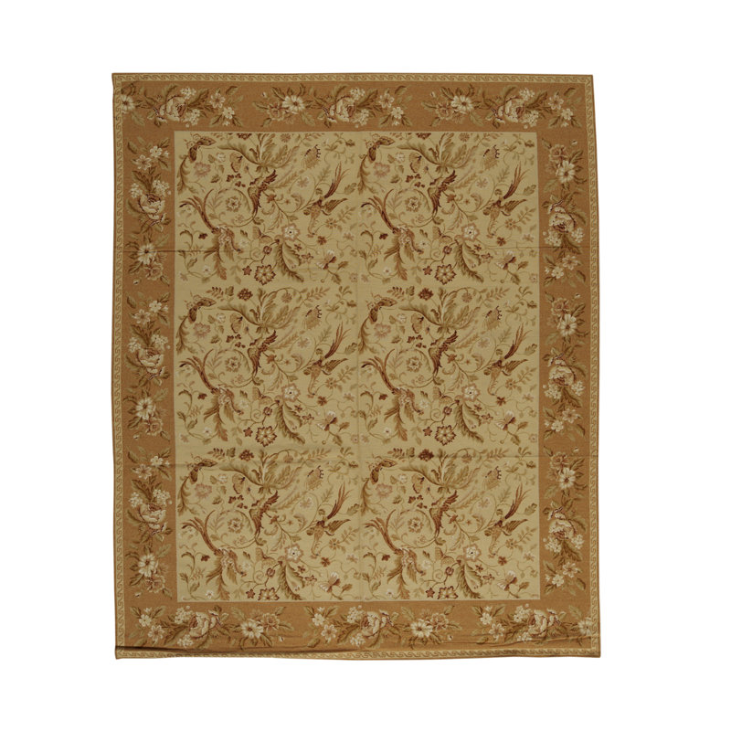 Hand-Knotted High-Quality Area Rug in Brown/Beige