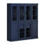 Grande armoire de cuisine Doerschuk avec portes en verre et 2 tiroirs, tablettes réglables, armoire de rangement modulaire pour la cuisine, l 65 po x H 71,5 po-240470817