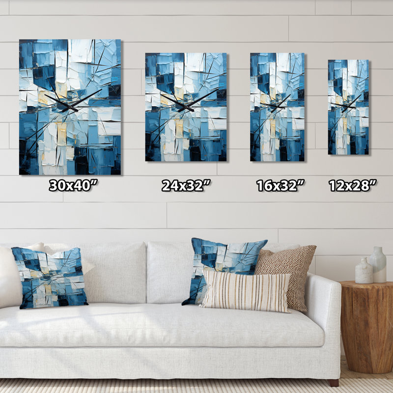 Aleyana - Horloge murale formes abstraites, Petit