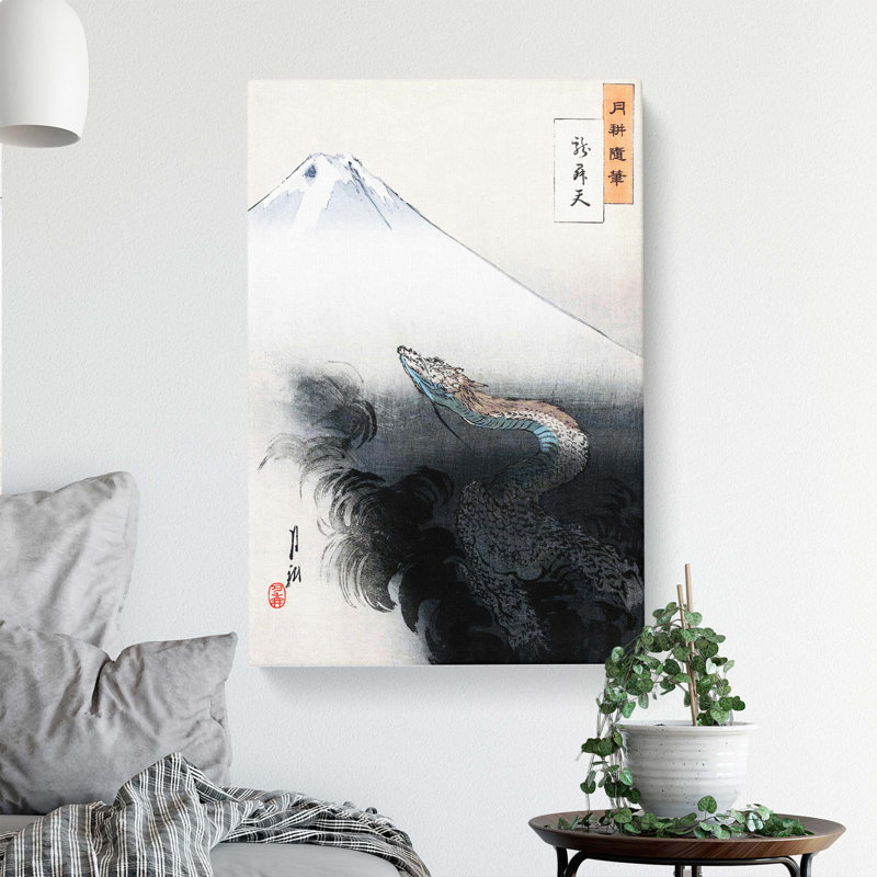 Rising Dragon by Ogata Gekko - Wrapped Canvas, 50cm H x 35cm W x 3cm D