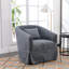 360-Degree Swivel Accent  Armchair Linen Blend-1479489375