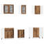 Vidaxl Kitchen Cabinet Set 11 Piece With Worktop White With/Without Worktop