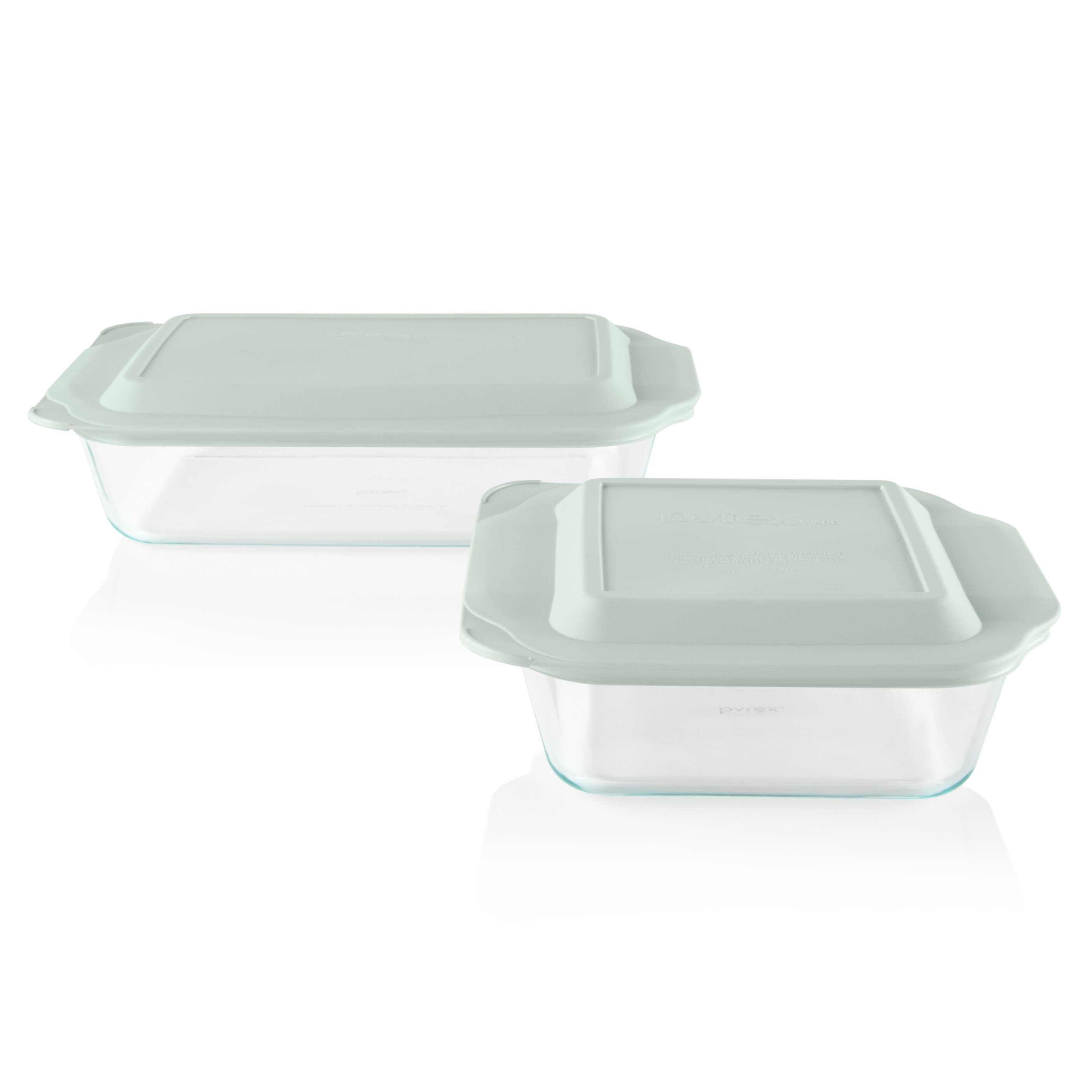 Rubbermaid Glass Baking Dishes for Oven, Casserole Dish Bakeware, DuraLite  3-Piece Set, White (No Lids)