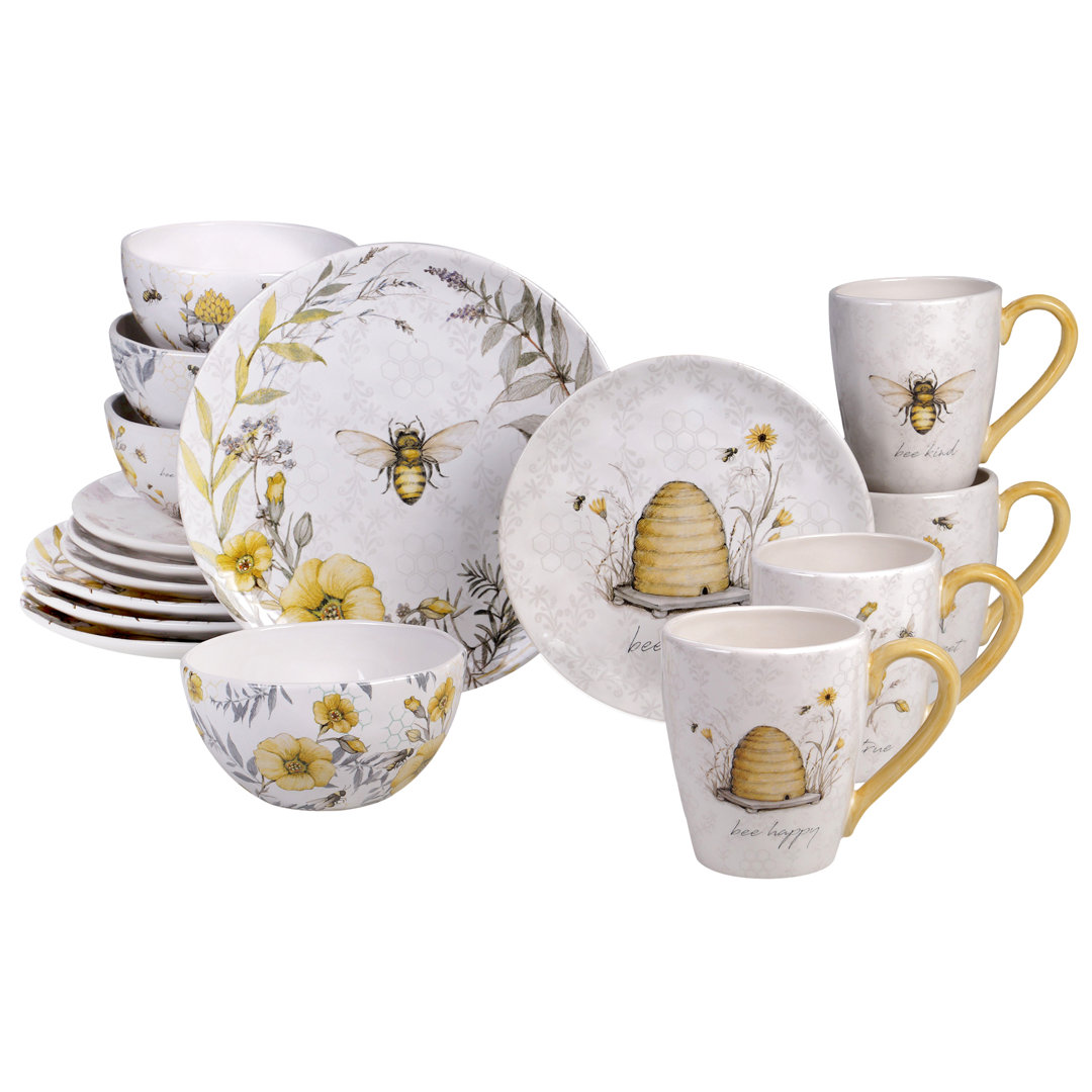 Certified International Bee Sweet 16Pc Dinnerware Set Certified International