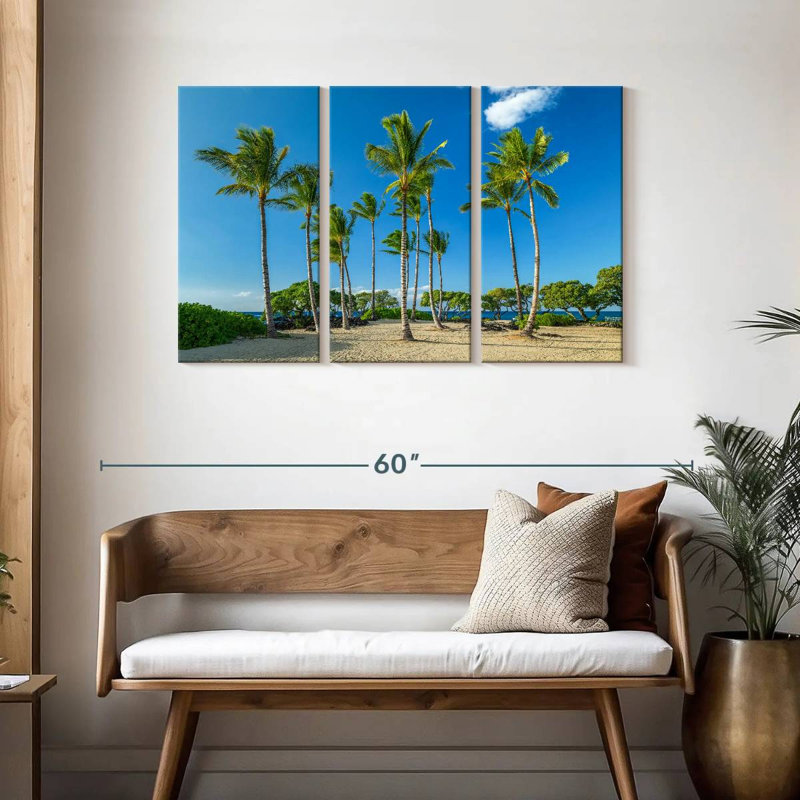 Gillard Kukio Beach Palms, 28" H x 45" W