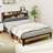 Jarl Upholstered Bed with Headboard Hidden Cabinet-91377738