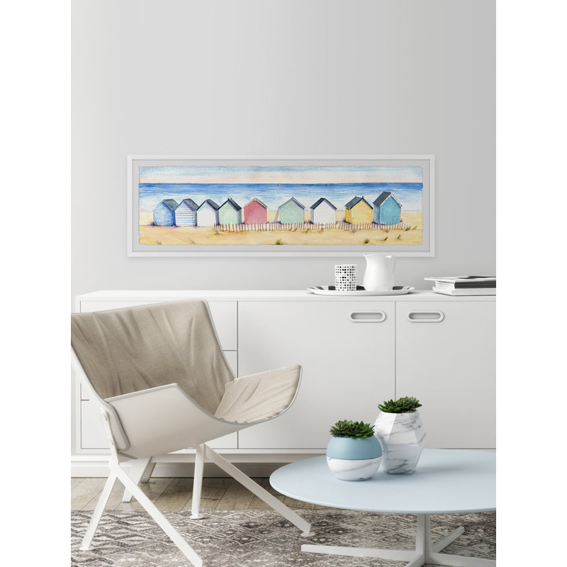«Beach Veuillez» par Marmont Hill - reproduction de cadre photo, H 10 po x l 30 po x P 1,5 po