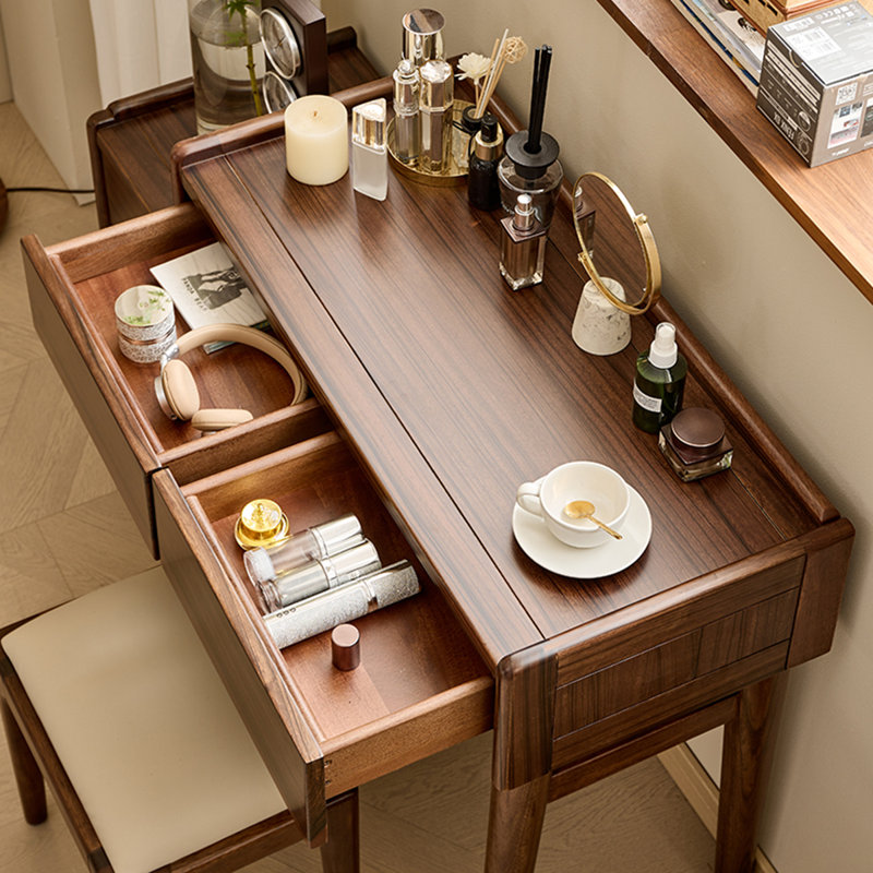 Commode en noyer noir de style minimaliste nordique