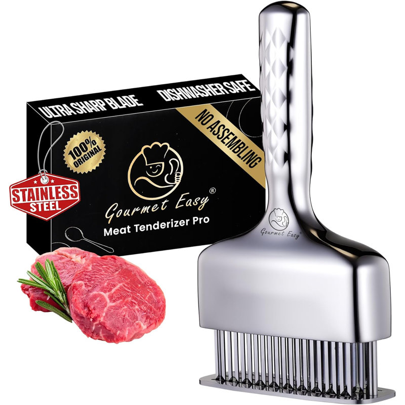 Gourmet Easy Stainless Steel Manual Meat Tenderizer