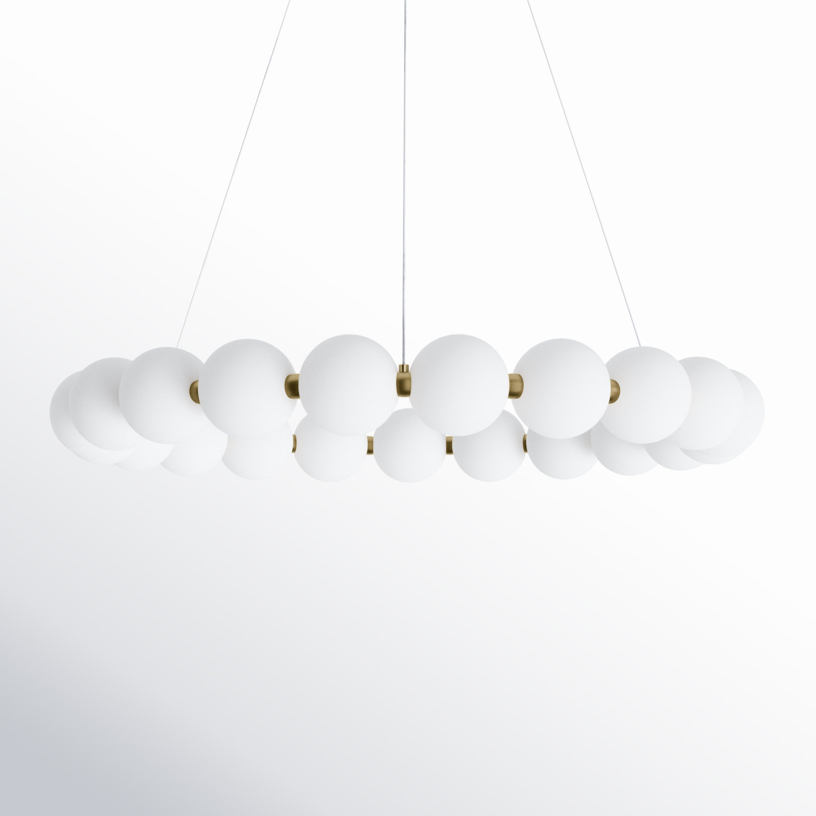 Minza Acrylic Dimmable LED Wagon Wheel Chandelier, Antique Gold, 103" H x 33" W x 33" D