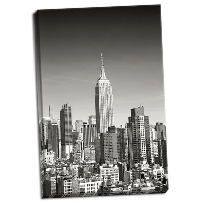 « new york cityscape b&w », reproduction de photo