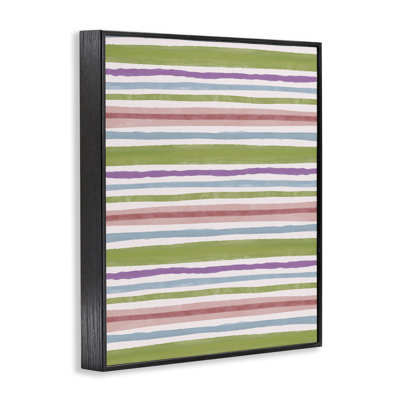 «Fun Stripes» à motif de giclées grises encadrées par Nina Muis