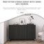Armoire de rangement à motif de vagues avec 2 portes et 2 tiroirs-1471769536