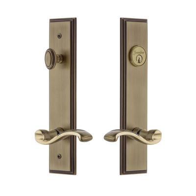 Carré Complete Entry Lever Set with Deadbolt