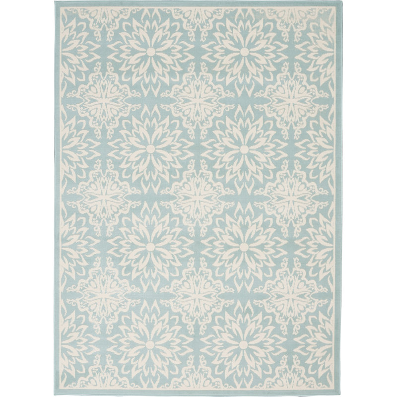 Guilian Damask Indoor Rug, Rectangle 5'3" x 7'3"