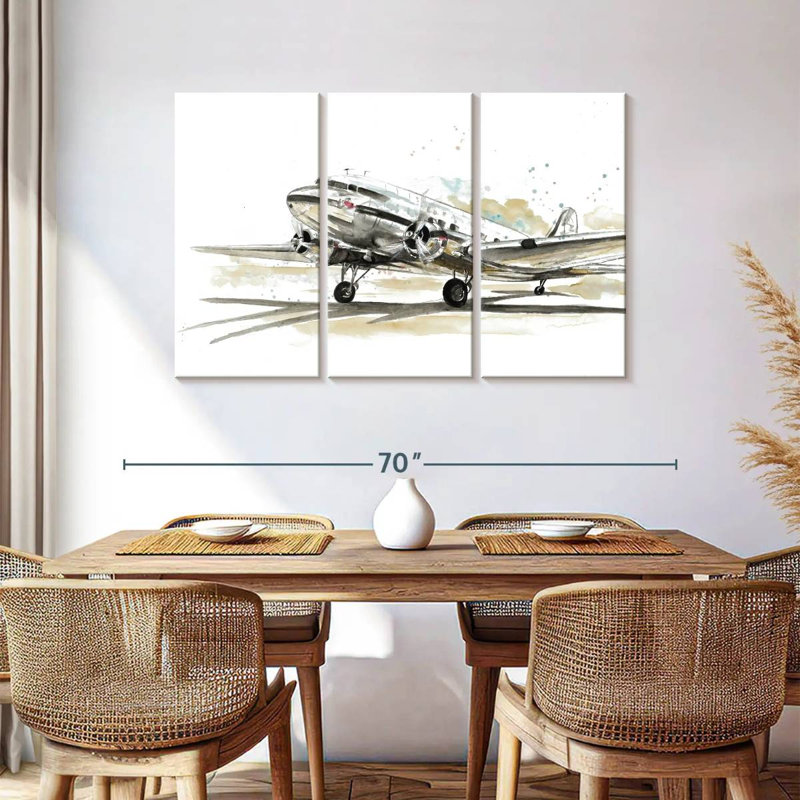 Mehar DC3 Airplane, 36" H x 57" W