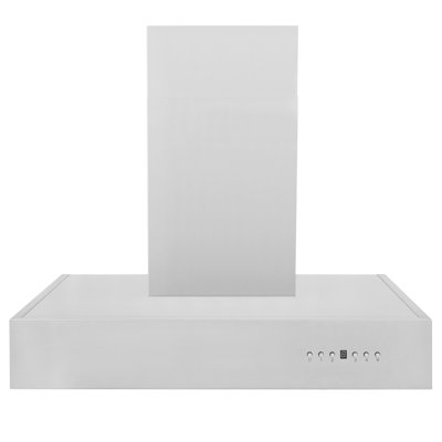 30"" KECOM 500 CFM Ducted Wall Mount Range Hood in Brushed Stainless Steel -  ZLINE, KECOM-30