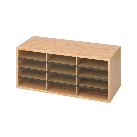 Small Wood/Corrugated Literature Organizer