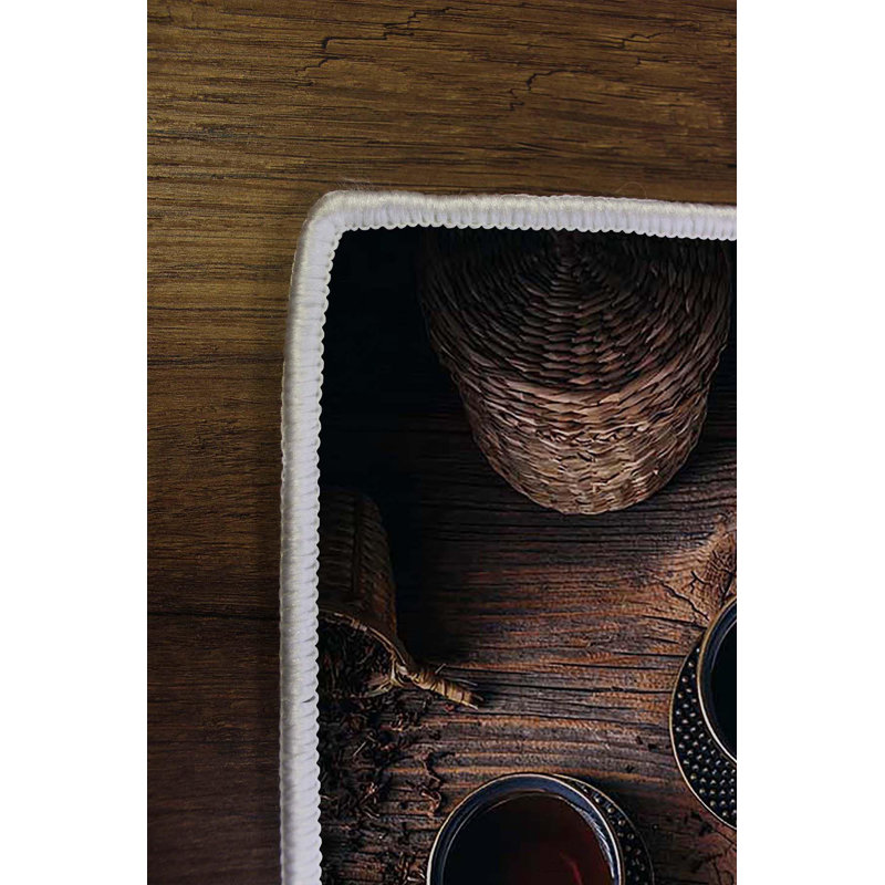 Luxurious Woven Carpet, 2.6 x 4.0 ft | 100% Polyester, 650 g/m², 8 mm Pile Height | Antibacterial, Non-Slip Underside | Machine Washable & Easy Care | Perfect for Home Decor, Living Room & Bedroom