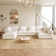 156.7‘’ Oversized U Shaped 6 Piece Modular Cloud Sectional Sofa with Ottoman