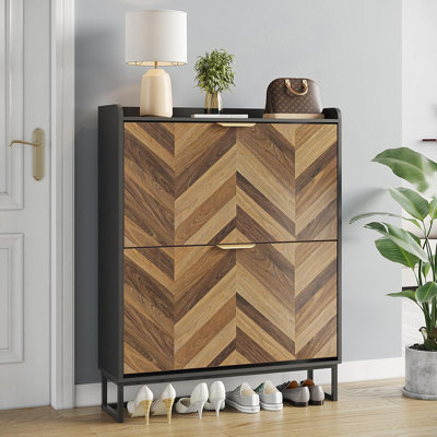 Farmhouse Shoe Cabinet Storage Entrance