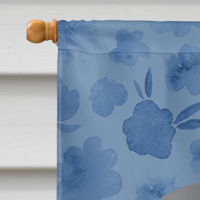 Caniche en polyester à 2 côtés 40 x 28 po standard welcome drapeau maison, Lévrier 3