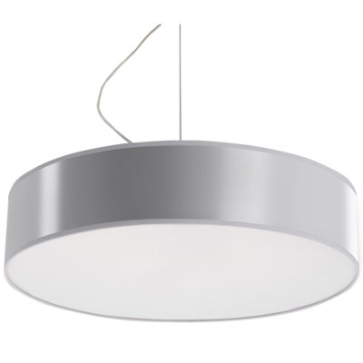 Brescia 3 - Light White Drum Pendant