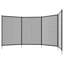 Ensemble de clôture de piscine en aluminium, 4 pi x 12 pi, noir