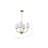 Mantilla 4 - Light Steel Dimmable Chandelier